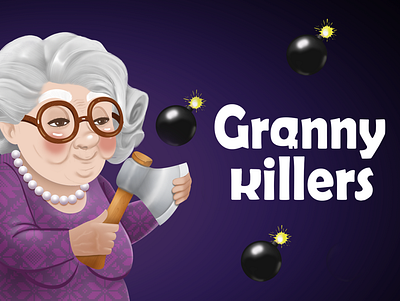 NFT GrannyKillers design illustration nft ui vector