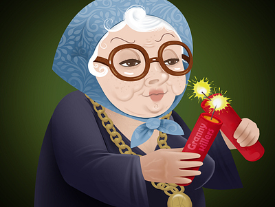 Granny #18 design graphic design illustration nft