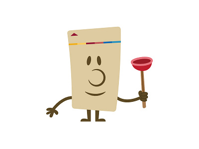 Key card avatar — Plunger illustration key card plunger