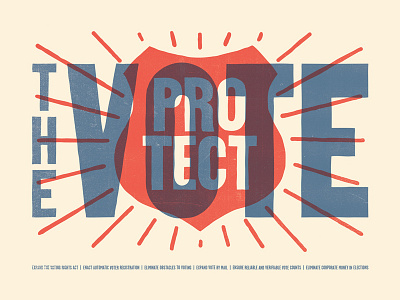 Protect the Vote america election poster protect right usa vote