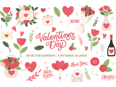 Valentine's Day design digitalillustration graphic design graphics illustration illustrator pattern vector vectordesign