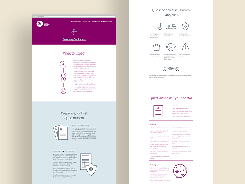 CCGO Website health cancer medical website