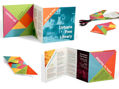 Urbana Library Brochure brochure flyer graphic design kids print typography