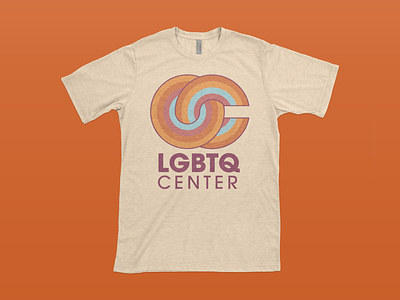 LGBTQ Center OC Graphic Tee apparel branding graphic design logo nonprofit product design retro t-shirt