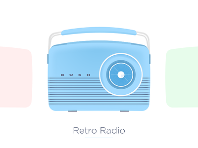 [Illustration - Style 01] Retro Radio