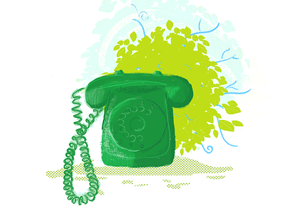 [Illustration - Style 02] Retro Telephone