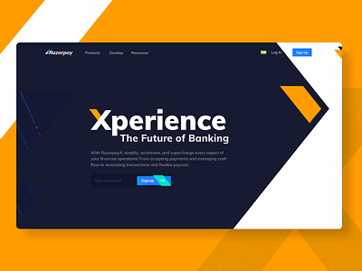 RazorpayX: Xperience the Future of Banking banking branding colours. experience finance fintech fresh future icons inspirational logo mobile new pattern redesign ui ux website