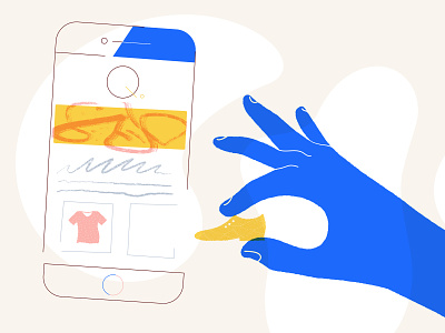 Create Stuff 👚👞on Your Phone 📱 ad blue blue and yellow design create illustration mobile pank pink service shirt shoe