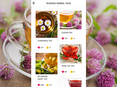 Tea Store Mobile App android app app design app ui design app ui ux design herbal herbs ios mobile mobile app recepie shop shopping app store store design tea ui ui ux ui app design