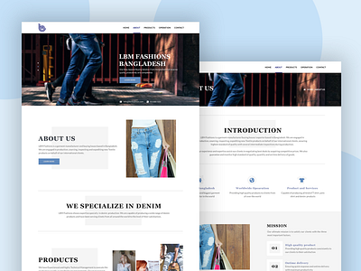 Corporate Website for LBM Fashions