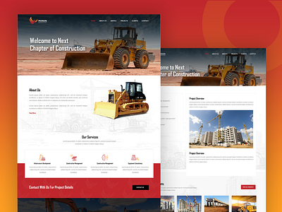 Web Design for Construction Company by Tasnim Mahmood Abir on Dribbble