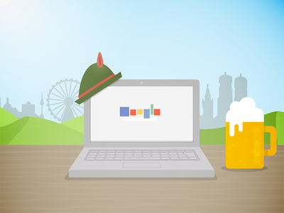 Laptop + Beer + Munich
