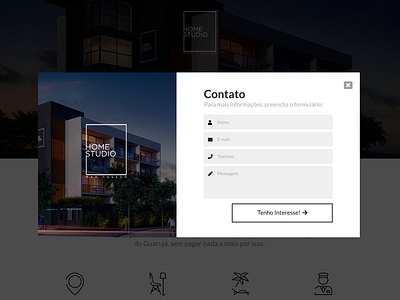Formulário Contato HomeStudio contact design form form design formulario site ui uidesign