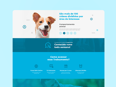 Home Landing Page Dog brand design dog landing page landingpage site ui uidesign ux