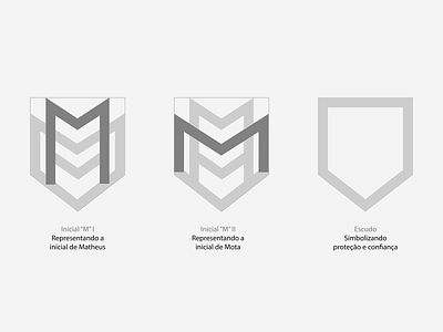 Matheus Mota Branding Grid brand brand design branding design grid logo m protection