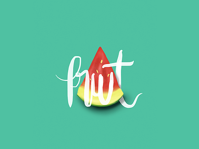 Fruit, Watermelon draw fruit sketchbook type typography watermelon