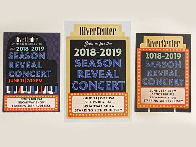 RiverCenter Season Reveal Invitations broadway invitation performing arts theatre