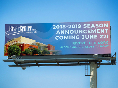 RiverCenter Billboard Ad billboard broadway performing arts