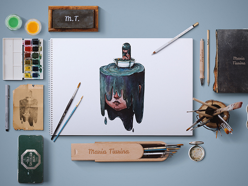 Download Art Equipments Screen Generator by Mockup Zone on Dribbble