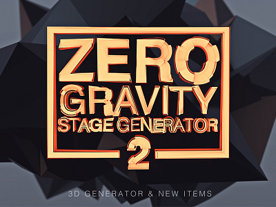 Zero Gravity Stage Generator V2 3d fly flying generator gravity iphone macbook mockup zone presentation showcase stage zero