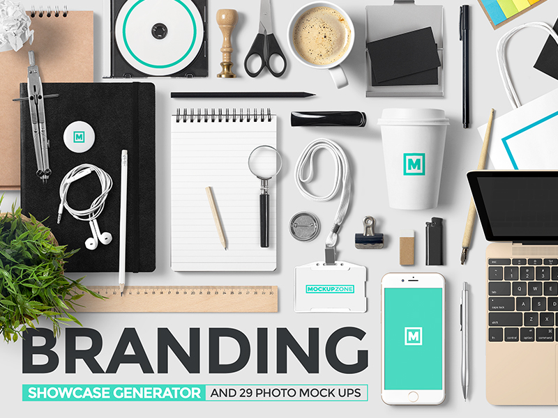 Download Branding Mock Up Showcase Generator by Mockup Zone on Dribbble