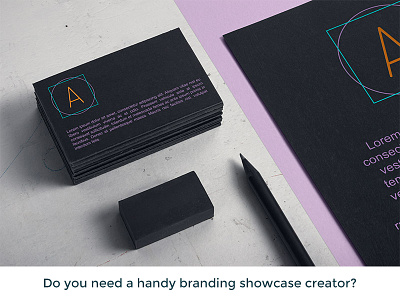 Branding Showcase Generator brand branding mock up mockup presentation showcase stationery