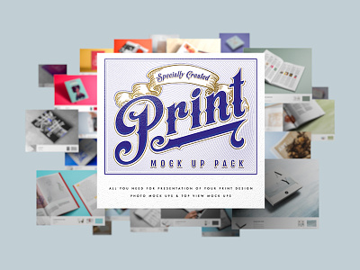 Print Mock Up Pack - Subscribe And Get %10 Sale