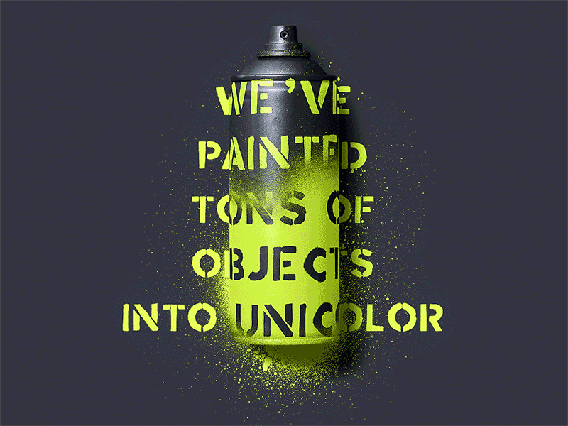 Unicolor Mockup Pack Story branding clay mockup objects packaging painted solid spray stencil unicolor