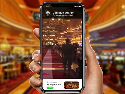 Casino Resort Wayfinding aftereffects casino concept flinto interaction design ios mobile mobile app mobile design native app sketch ui ux wayfinding