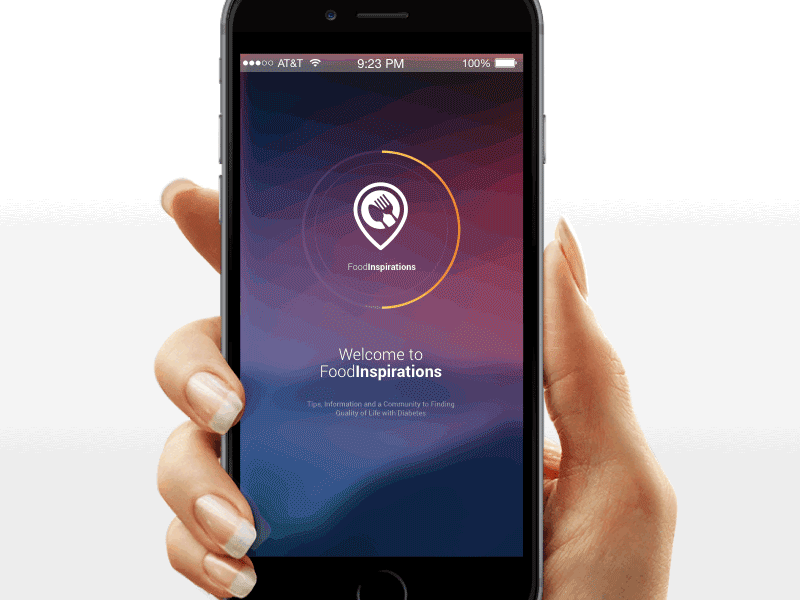 Mobile App - Food Inspirations concept food health app healthcare ios map medical mobile mobile design native app ui ux