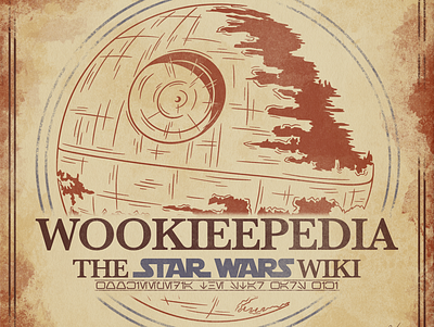Wookieepedia Logo branding design graphic design illustration logo typography vector