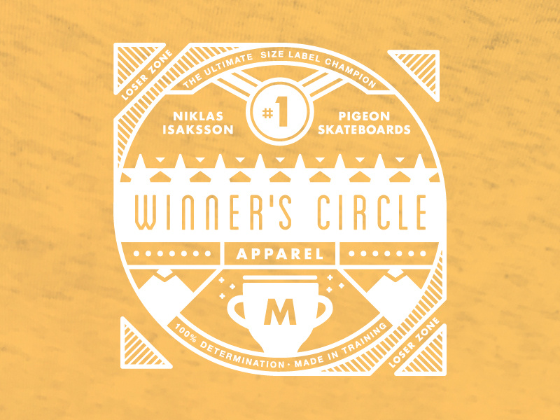 Size Label Playoff Winner victory label size apparel