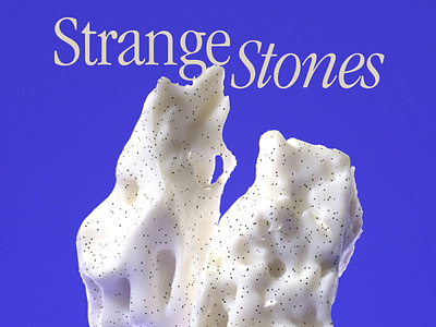 Strange Stones 3d c4d graphic design motion graphics redshift typography