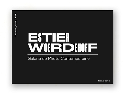 Galery logo proposal art experiementation galery logo logotype photography teaser typography