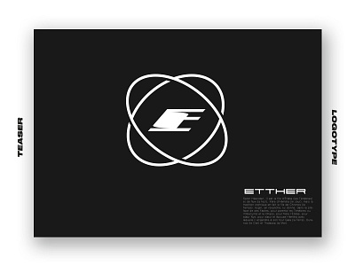 Etther_Logotype atom icone logo logotype sign teaser typography vector