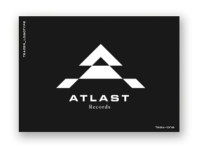 Atlast Records eurostyle logotype music records type typography
