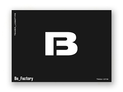Be_Factory Logotype icone ligature logo logotype sign teaser typography vector