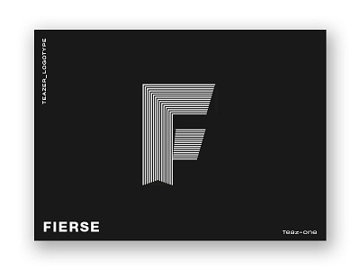 Fierse icone letter ligature logo logotype sign teaser typography vector