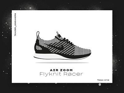Dribbble Airzoom Flynit airzoom flyknit pattern racer shoes sneaker swoosh vector