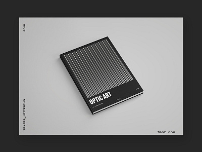 Optic Art Book blaze book cover design design logo print design typography