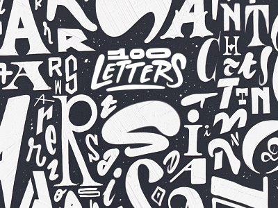 100 Letters Artwork design graffiti illustration lettering logo typography