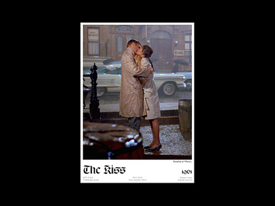 Yf poster Serie 3 The Kiss grid kiss laout love poster poster challenge respira sharp studio typography yf yf studio