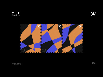 Stamps YF branding colors illustration logo stamps typography yf yf studio yfstudio