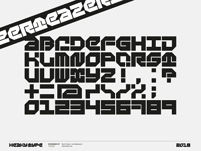 Heaky Type Full blaze display display type font font design glyphs grid lettering letters logotype teaser typography vector