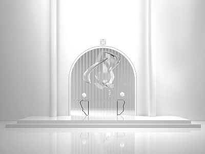 YF scene 11 3d 3d render abstract branding design interior design interior designs object