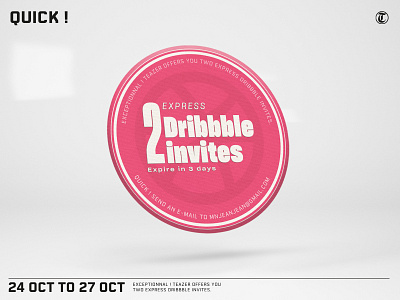 2 DRIBBBLE invites dribbble dribbble invites invite invite giveaway invites quick