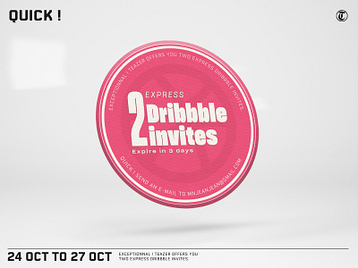 2 DRIBBBLE invites