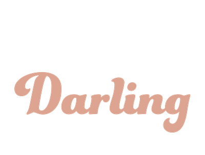 Darling Cosmetics Logo branding design logo design