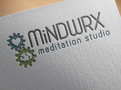 MiNDWRX branding graphic design identity letterpress logo