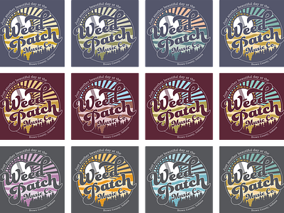 Weed Patch Music Co. Tee: Color Schemes
